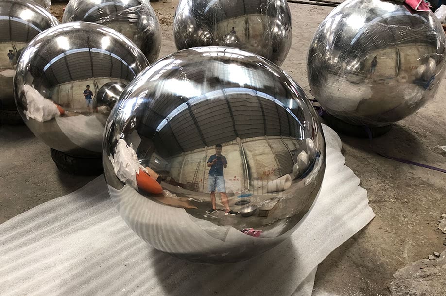 600mm 750mm 1000mm Large Decorative Steel Balls Shiny Balls Ltd