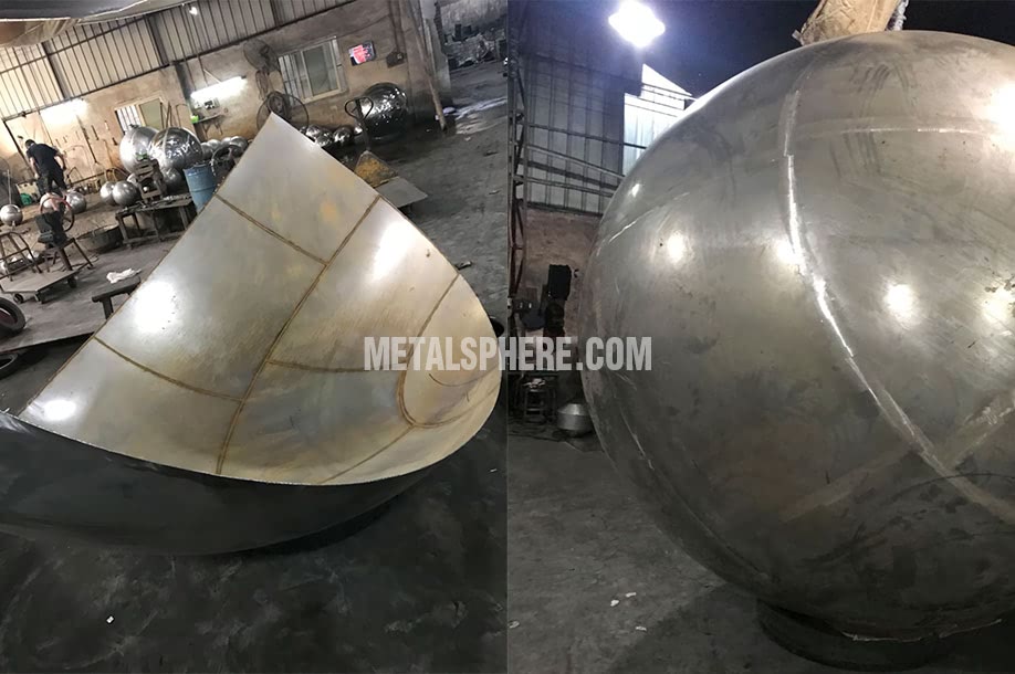 how to make a hollow metal sphere